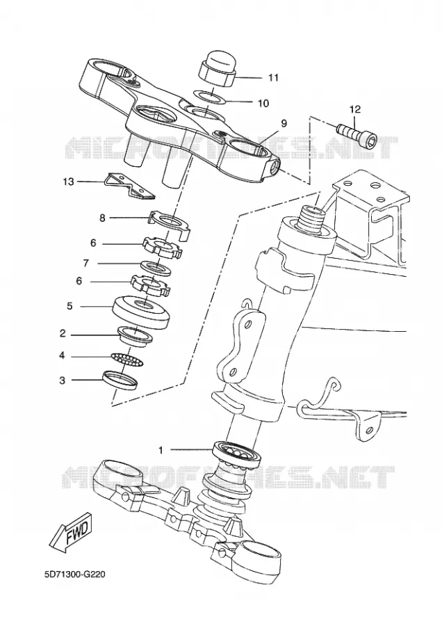 DIRECTION Yamaha MOTO 125 2009 R125  YZF-R125