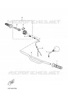 GUIDON ET CABLES pour Yamaha DT50R X-LIMIT ENDURO de 2010