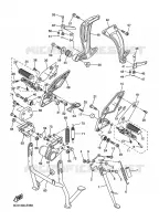SUPPORT / REPOSE PIEDS pour Yamaha FZ1 FAZER ABS de 2010