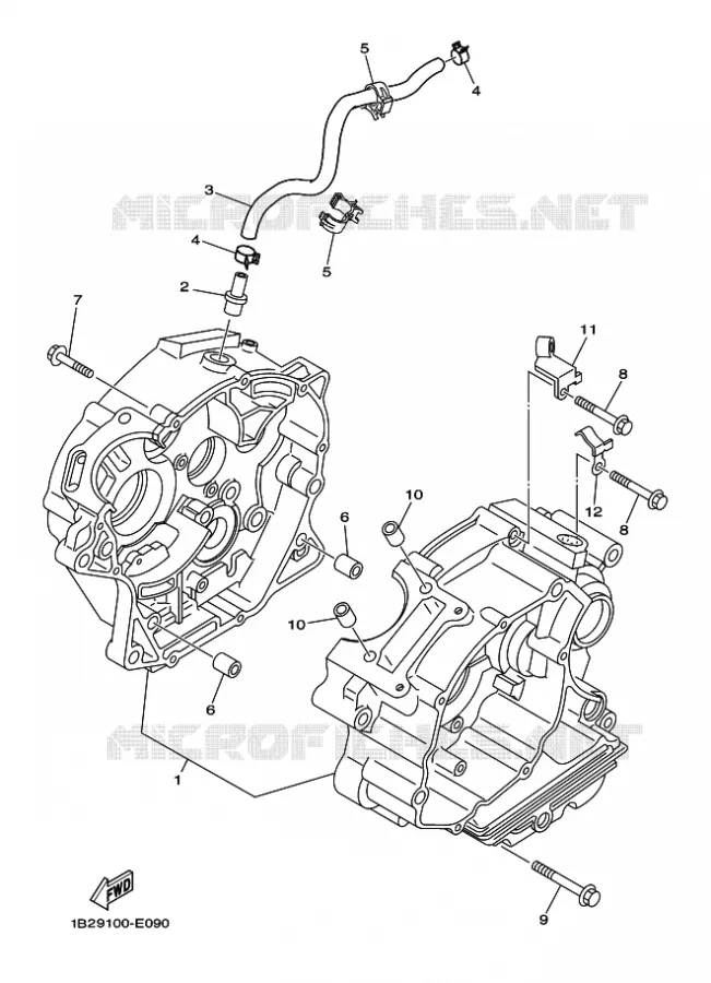 CARTER MOTEUR Yamaha MOTO 125 2010 TTR  TT-R125LW