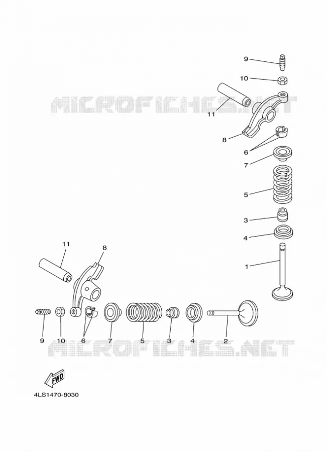 SOUPAPE Yamaha MOTO 125 2010 TTR  TT-R125LW