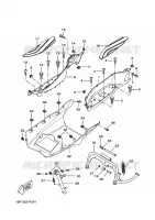 SUPPORT / REPOSE PIEDS pour Yamaha VP250 de 2010