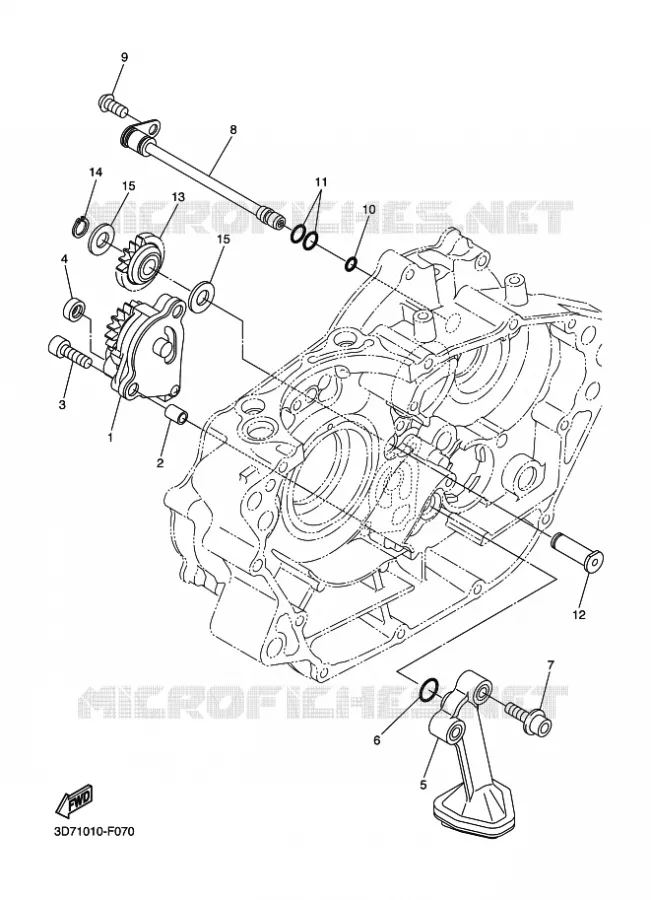 POMPE A HUILE Yamaha MOTO 250 2010 WRR  WR250R