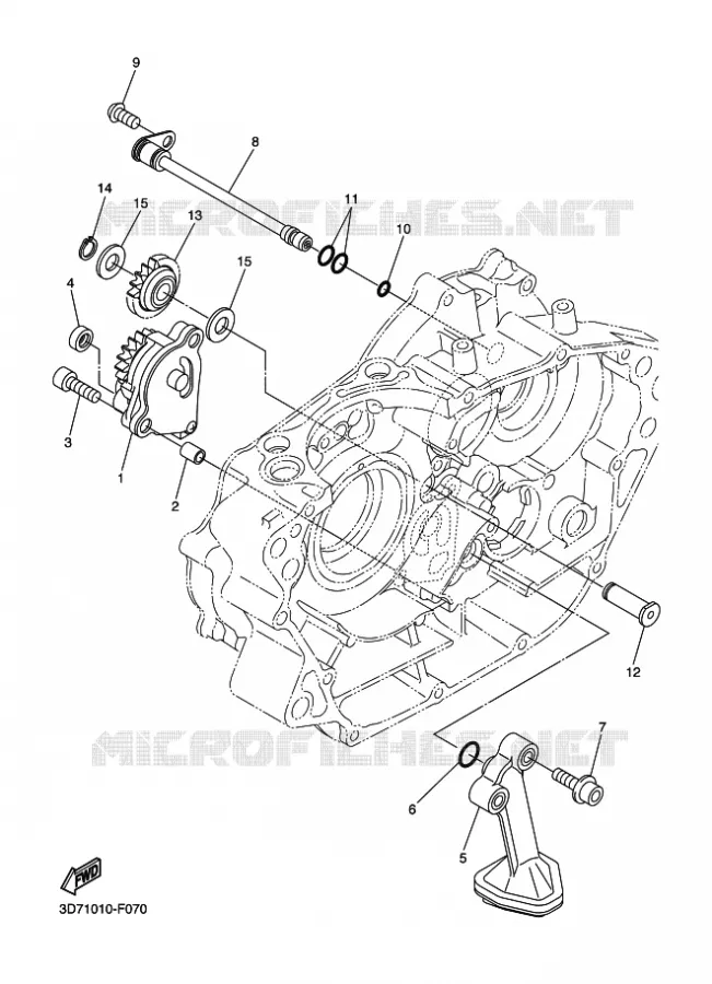 POMPE A HUILE Yamaha MOTO 250 2010 WRR  WR250R