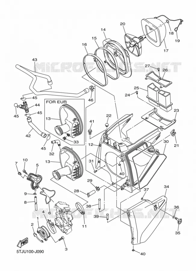 ADMISSION Yamaha MOTO 450 2010 WRF  WR450F