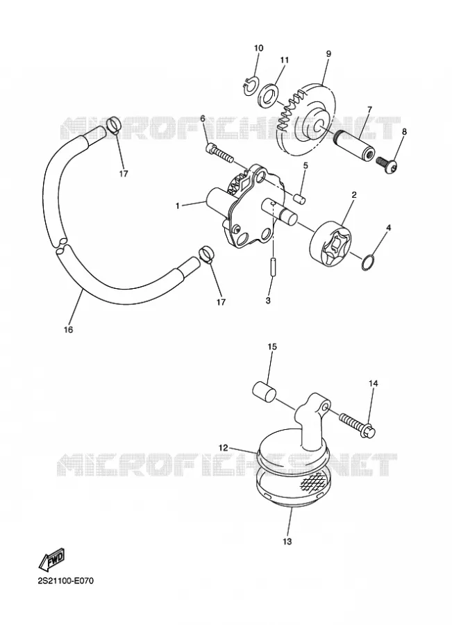 POMPE A HUILE Yamaha MOTO 450 2010 WRF  WR450F