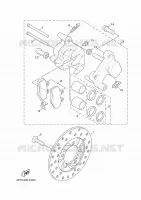 ETRIER DE FREIN AVANT pour Yamaha CYGNUS X de 2010