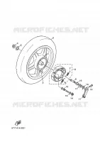 ROUE ARRIERE pour Yamaha CYGNUS X de 2010
