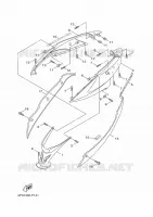 COUVERCLE LATERAL pour Yamaha CYGNUS X de 2010