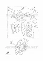 ETRIER DE FREIN AVANT pour Yamaha CYGNUS X de 2010