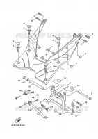 SUPPORT / REPOSE PIEDS pour Yamaha CYGNUS X de 2010
