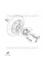 ROUE ARRIERE pour Yamaha CYGNUS X de 2010