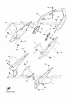 COUVERCLE LATERAL pour Yamaha DIVERSION 600 F de 2010