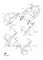 COUVERCLE LATERAL pour Yamaha XJ6 DIVERSION F ABS de 2010
