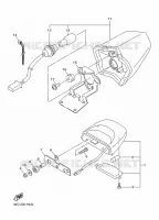 FEU ARRIERE pour Yamaha XJ6 DIVERSION F ABS de 2010