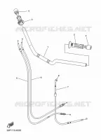 GUIDON ET CABLES pour Yamaha XJ6 DIVERSION F ABS de 2010