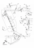 MAITRE CYLINDRE DE FREIN ARRIERE pour Yamaha XJ6 DIVERSION F ABS de 2010