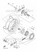 ROUE ARRIERE pour Yamaha XJ6 DIVERSION F ABS de 2010