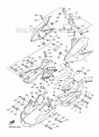 COUVERCLE LATERAL 2 pour Yamaha XJ6 N ABS de 2010