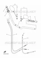 GUIDON ET CABLES pour Yamaha XJ6 N ABS de 2010