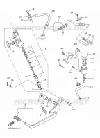 MAITRE CYLINDRE DE FREIN ARRIERE pour Yamaha XJ6 DIVERSION ABS de 2010
