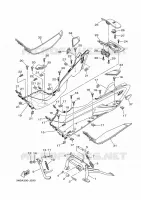 SUPPORT / REPOSE PIEDS pour Yamaha YP400A de 2010
