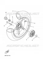 ROUE ARRIERE pour Yamaha YQ50 de 2010