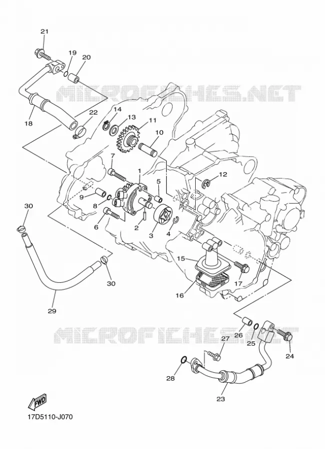 POMPE A HUILE Yamaha MOTO 250 2010 YZF  YZ250F