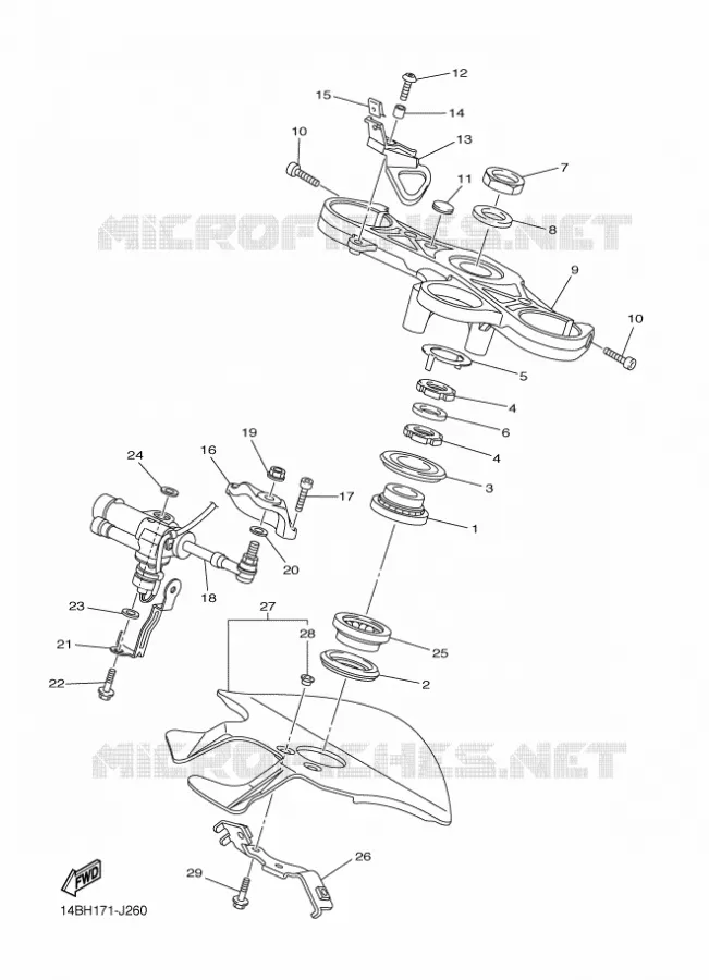 DIRECTION Yamaha MOTO 1000 2010 R1  YZF-R1