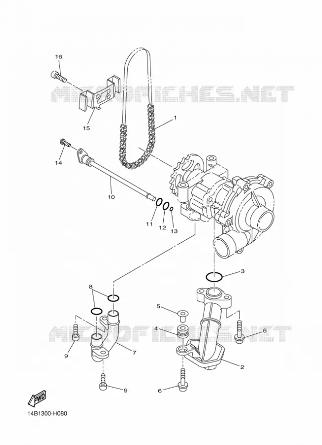 POMPE A HUILE Yamaha MOTO 1000 2010 R1  YZF-R1 R1