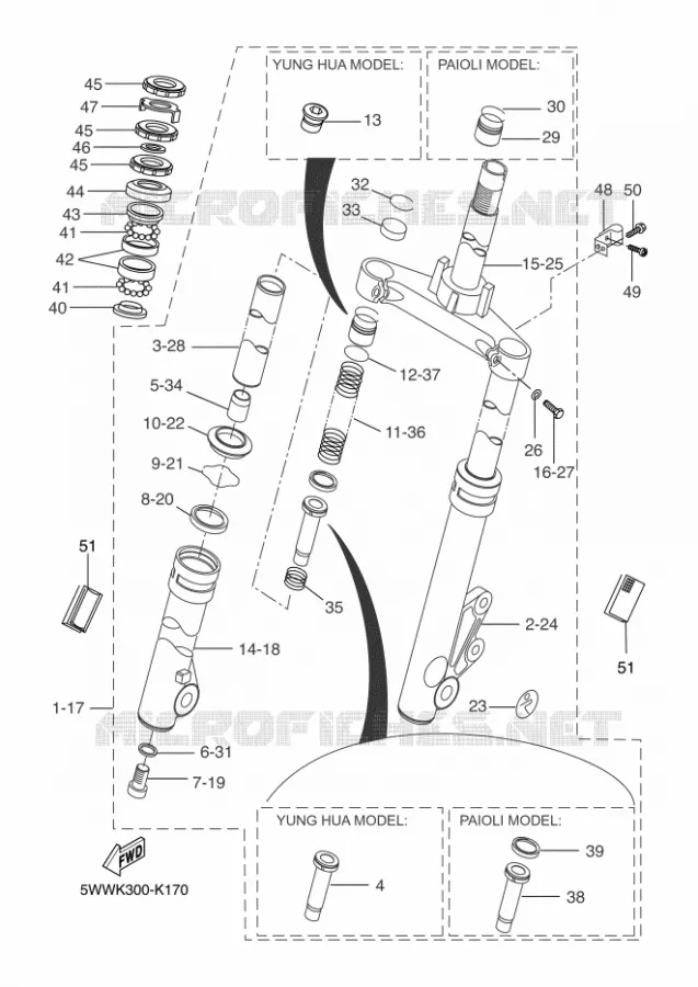FOURCHE Yamaha SCOOTER 50 2011 BOOSTER  CW50