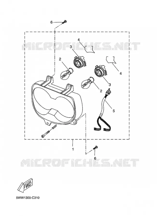 PHARE  Yamaha SCOOTER 50 2011 BOOSTER  CW50