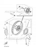 ROUE AVANT 2 pour Yamaha DT50R X-LIMIT ENDURO de 2011
