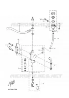 MAITRE CYLINDRE DE FREIN ARRIERE pour Yamaha DT50RSM X-LIMIT S.M de 2011