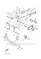 BRAS ARRIERE pour Yamaha DT50RSM X-LIMIT S.M de 2011