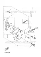 ETRIER DE FREIN AVANT 2 pour Yamaha DT50RSM X-LIMIT S.M de 2011