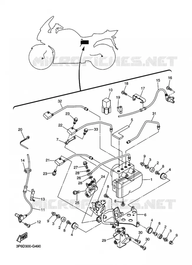 PARTIE ELECTRIQUE 3 Yamaha MOTO 1300 2011 FJR AS ABS  FJR1300AS