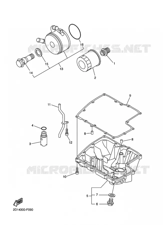 FILTRE A HUILE Yamaha MOTO 1000 2011 FAZER ABS  FZ1-SA