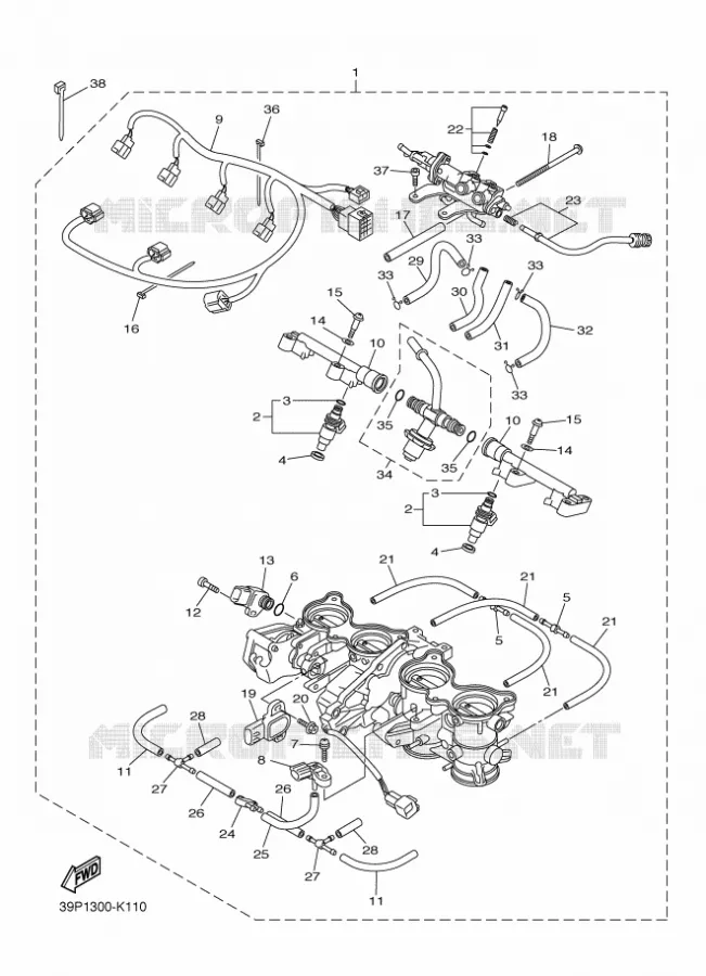 ADMISSION 2 Yamaha MOTO 800 2011 FZ8  FZ8-N