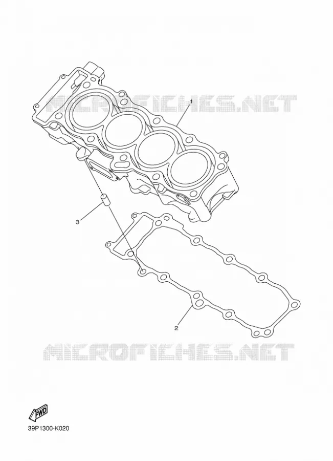 CYLINDRE Yamaha MOTO 800 2011 FZ8 ABS  FZ8-NA