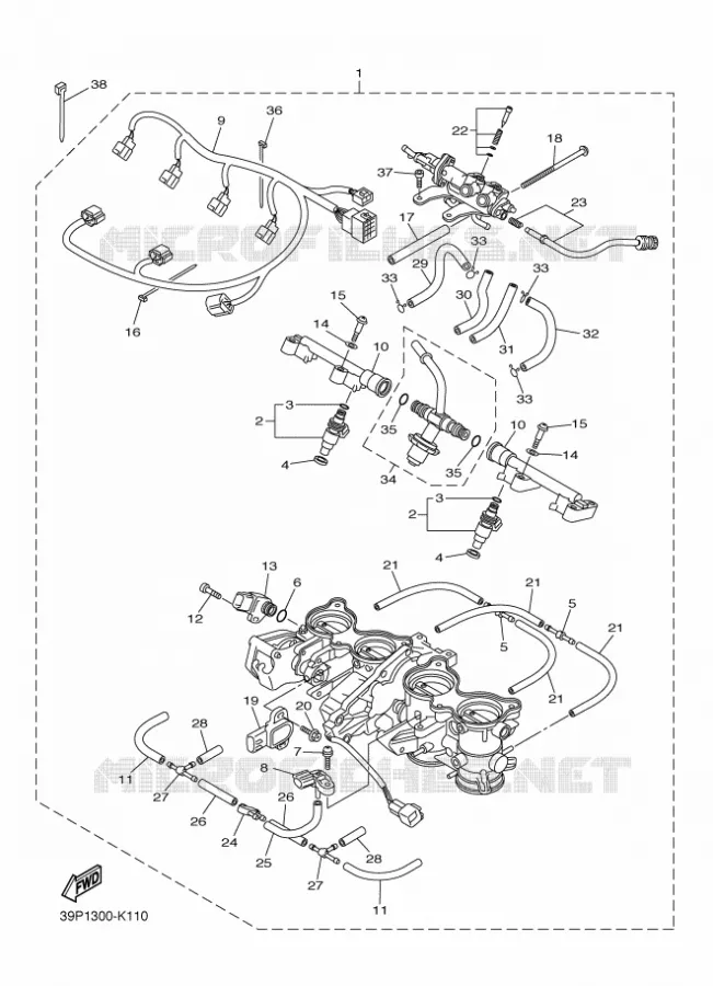 ADMISSION 2 Yamaha MOTO 800 2011 FZ8 ABS  FZ8-NA