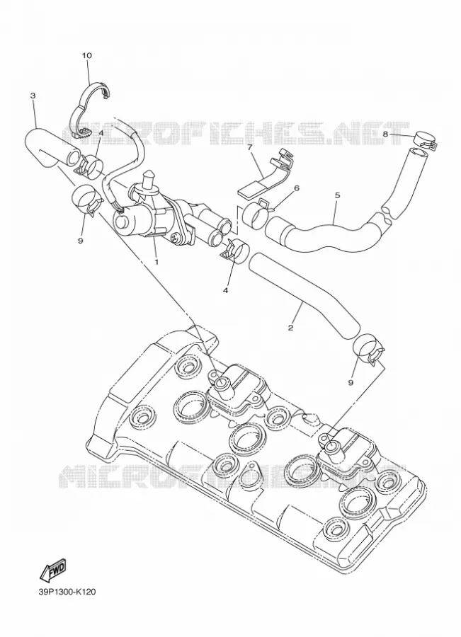 SYSTÈME D'ADMISSION D'AIR AIS Yamaha MOTO 800 2011 FAZER  FZ8-S FAZER -