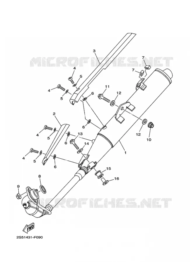 ECHAPPEMENT Yamaha SCOOTER 135 2011 CRYPTON  T135FI