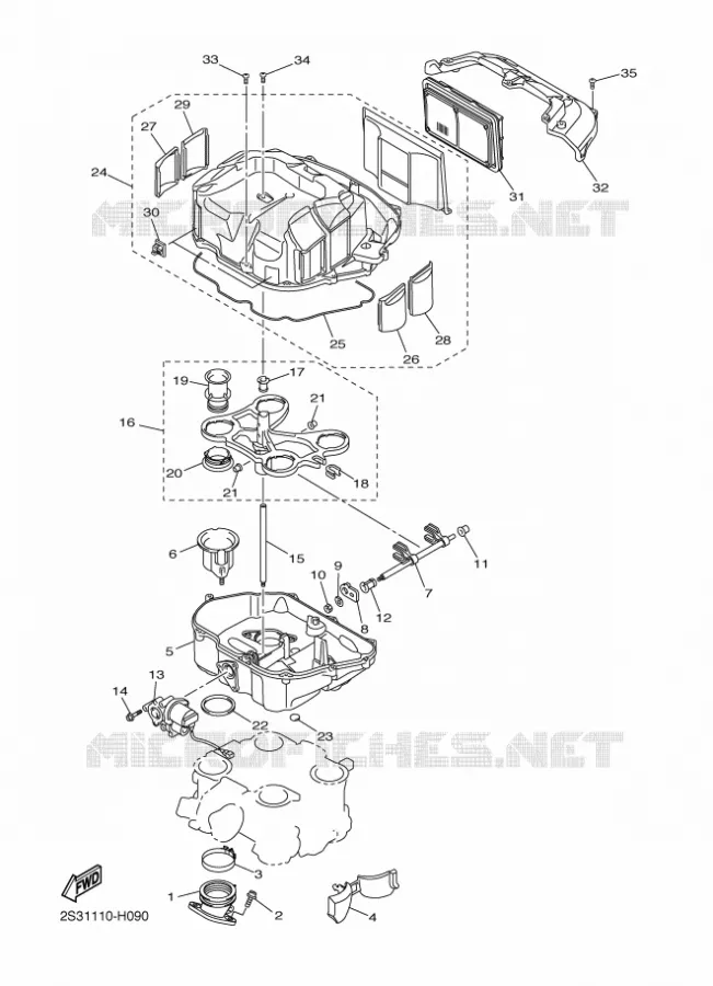 ADMISSION Yamaha MOTO 1700 2011 VMAX  VMX17