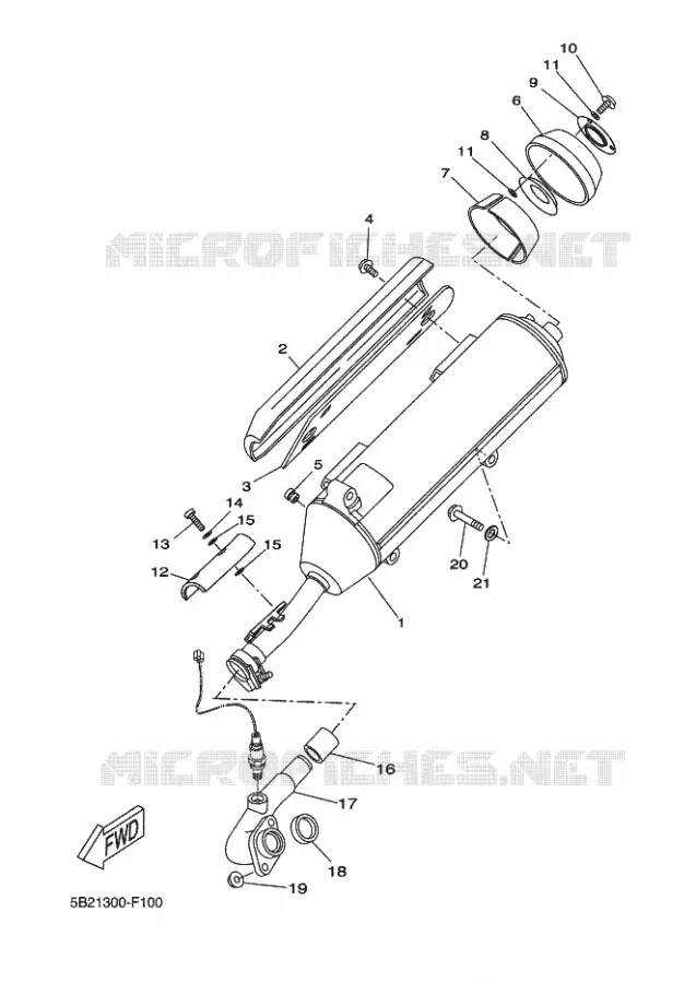 ECHAPPEMENT Yamaha SCOOTER 250 2011 XCITY  VP250 XCITY