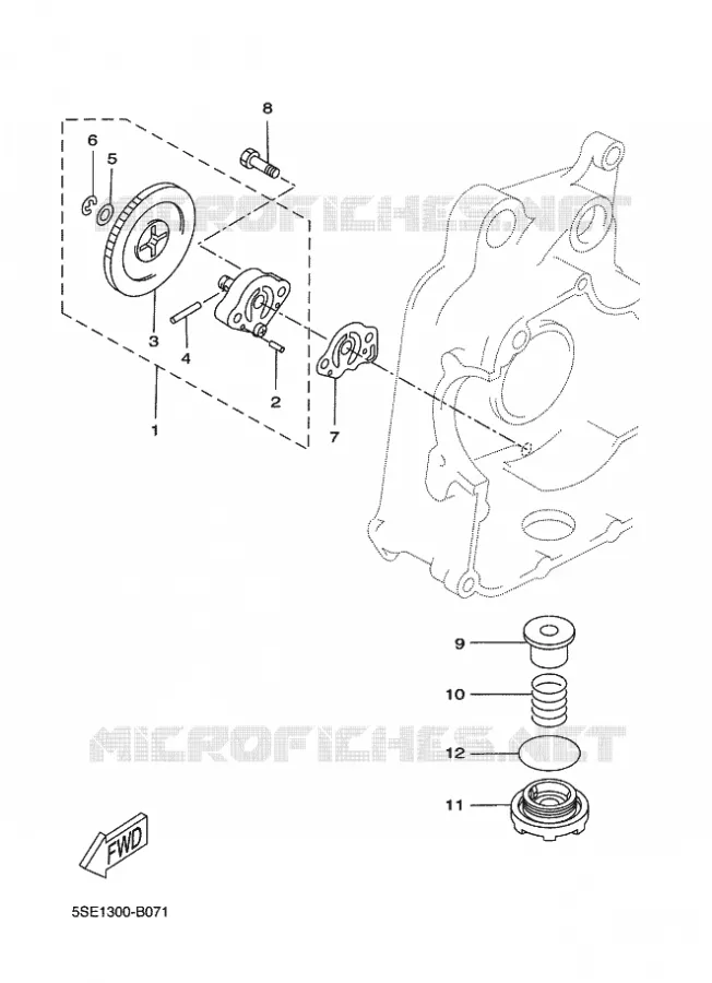 POMPE A HUILE Yamaha SCOOTER 250 2011 XCITY  VP250 XCITY