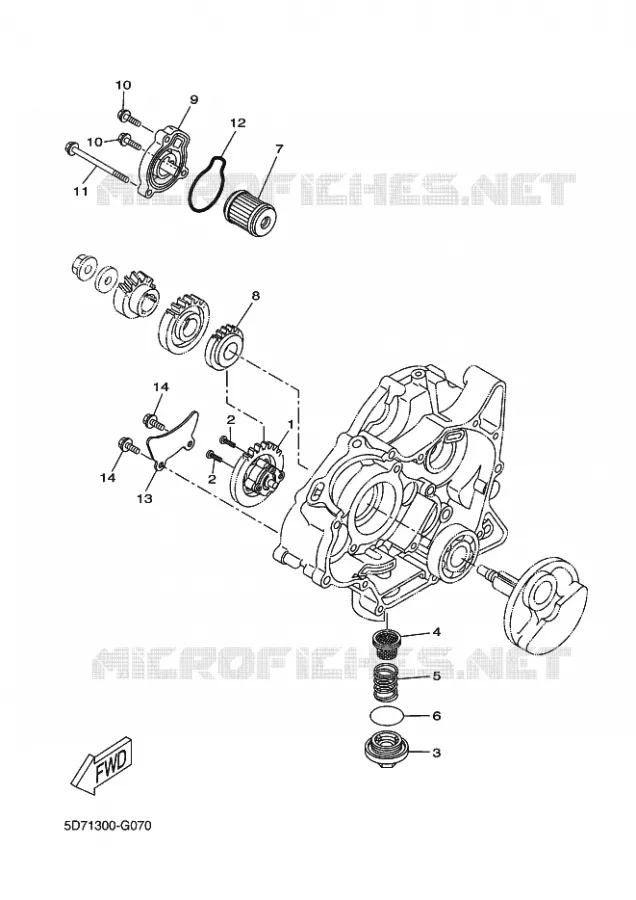 POMPE A HUILE Yamaha MOTO 125 2011 WR-R  WR125R