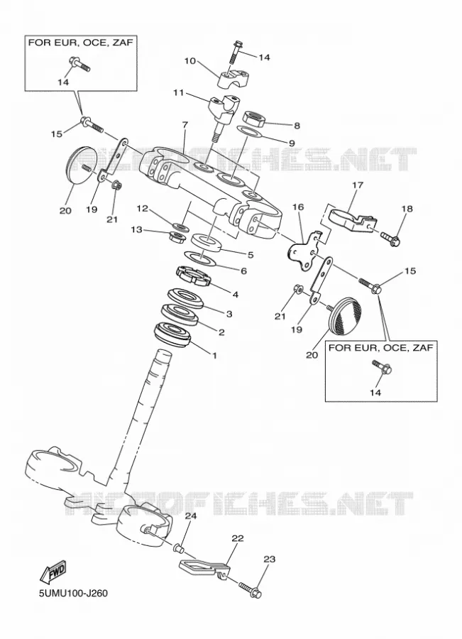 DIRECTION Yamaha MOTO 250 2011 WRF  WR250F