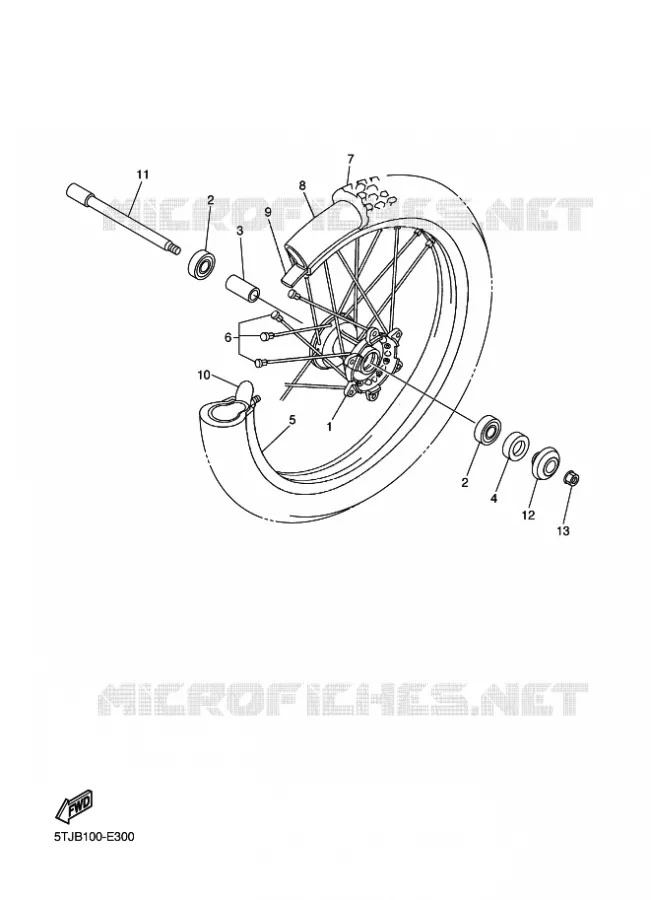 ROUE AVANT Yamaha MOTO 250 2011 WRF  WR250F