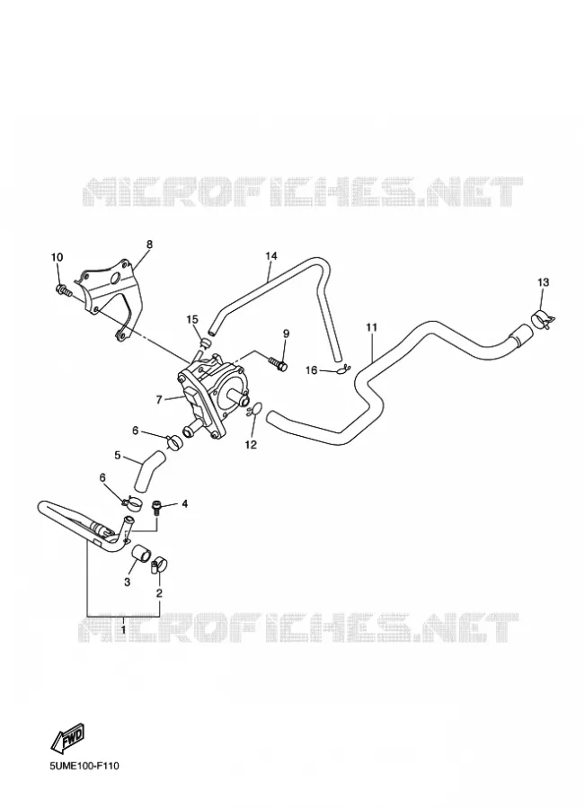 SYSTÈME D'ADMISSION D'AIR AIS Yamaha MOTO 250 2011 WRF  WR250F